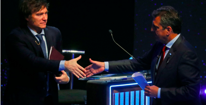 Siga en vivo el último debate entre Javier Milei y Sergio Massa de cara al balotaje en Argentina
