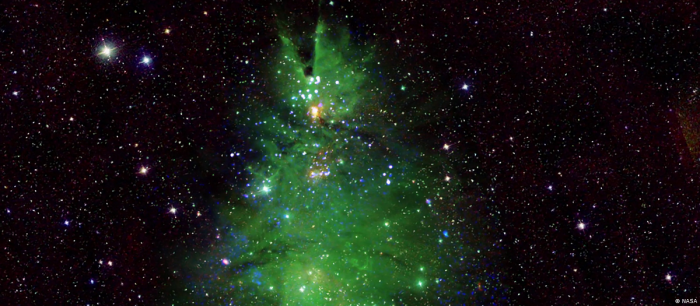 NASA comparte una imagen de un árbol de Navidad cósmico