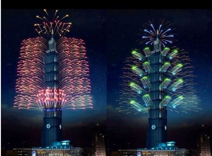 Taipei 101 prepara los fuegos artificiales desde el punto más alto del mundo para recibir el 2024