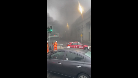 Reportan barricadas incendiarias en Valparaíso por parte de trabajadores portuarios