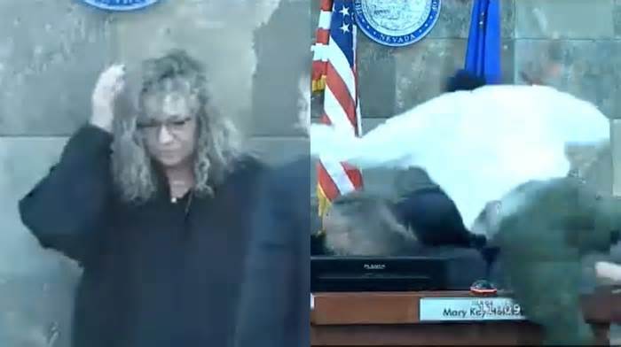 Brutal ataque de un hombre a jueza en plena audiencia durante la lectura de cargos en Estados Unidos