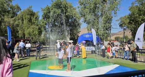 Reinauguran 45 plazas de agua  en 18 comunas de la Región Metropolitana