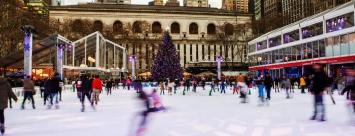 ¿Invernista? Un imperdible de Nueva York es patinar en las pistas de hielo