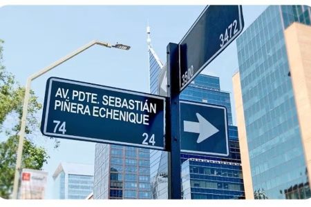 Las Condes aprueba cambiar nombre de avenida IV Centenario a Avenida Presidente Sebastián Piñera