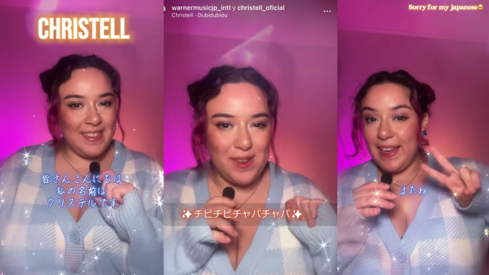 Christell agradece a sus fans hablando en japonés tras hacerse viral con su canción Dubidubidu