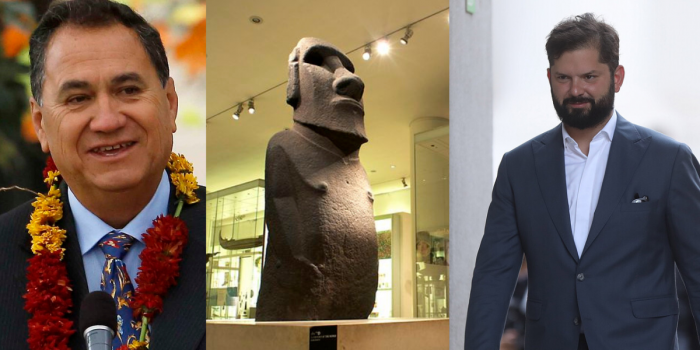 Alcalde de Rapa Nui pone paños fríos a dichos de Presidente Boric sobre petición a Museo Británico