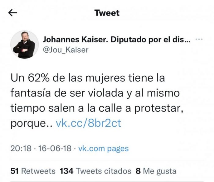 Los Dichos Misóginos De Los Que Johannes Kaiser Se Arrepiente En Busca