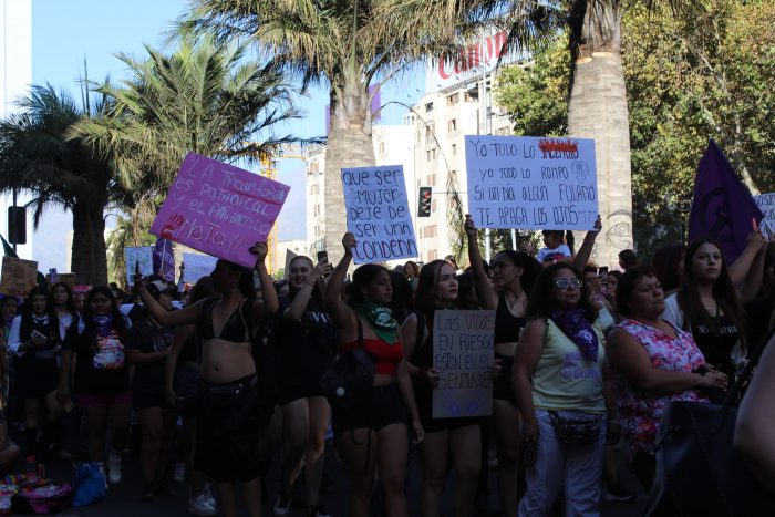 8M: así se vivió la manifestación en conmemoración del Día de la Mujer 2024 en Santiago