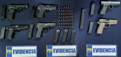 Investigación comprueba tráfico de armas desde Buenos Aires hacia la zona sur de Santiago