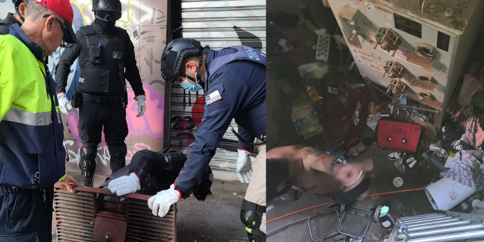 Encuentran ruco subterráneo en el centro de Santiago: estaba habitado al ser encontrado
