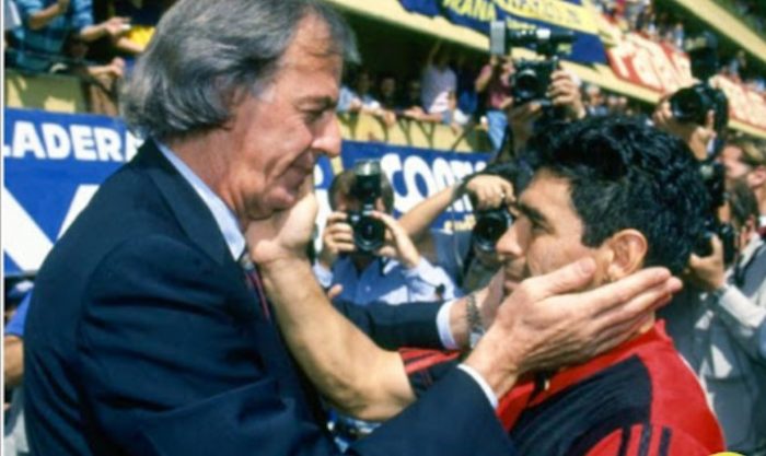 In memoriam de César Luis Menotti: la admiración hasta el cielo entre Maradona y el "Flaco"