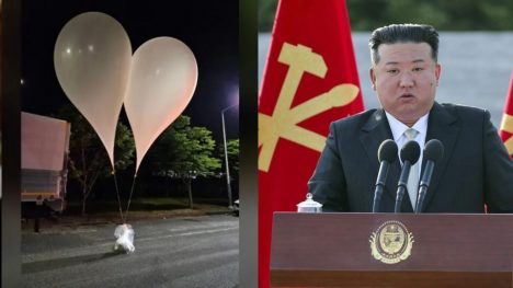 Corea del Norte envía globos con “basura y heces” a Corea del Sur