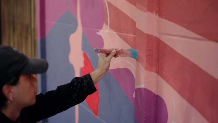 En Renca nace Brocha, la primera escuela de muralismo gratuita en Chile