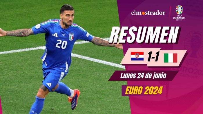 Resumen 24 de junio Euro 2024: Italia en el final dejó eliminada a Croacia de Luka Modrić