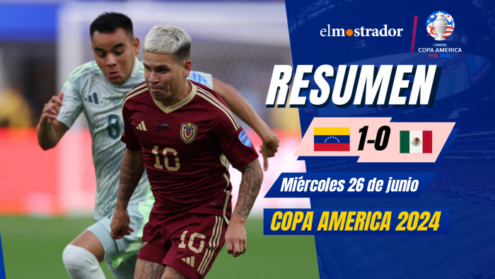 Resumen 26 de junio Copa América: Venezuela clasifica a cuartos de final al derrotar a México