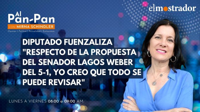 Diputado Fuenzalida (UDI) sobre propuesta del senador Lagos Weber del 5-1: "Todo se puede revisar"