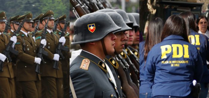 Ipsos: Carabineros, PDI y Fuerzas Armadas son las instituciones que generan más confianza en Chile
