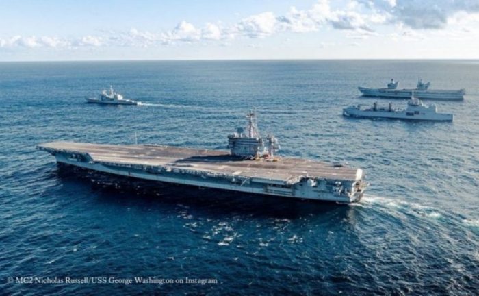 Portaviones USS George Washington fondeará en Valparaíso durante ejercicios navales