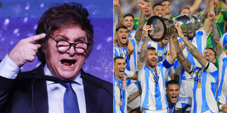 Milei le ofrece el balcón de la Casa Rosada a la selección argentina tras Copa América
