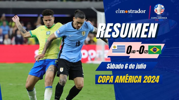 Resumen 6 de julio Copa América: Uruguay eliminó por penales a Brasil y se medirá ante Colombia