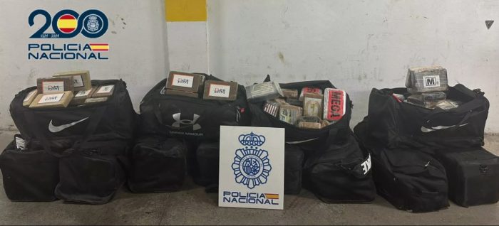 Policía española descubre 440 kilos de cocaína en un contenedor procedente de Chile