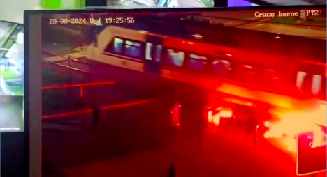 Reportan ataque incendiario a tren en Padre las Casas: exigen traslado de Héctor Llaitul