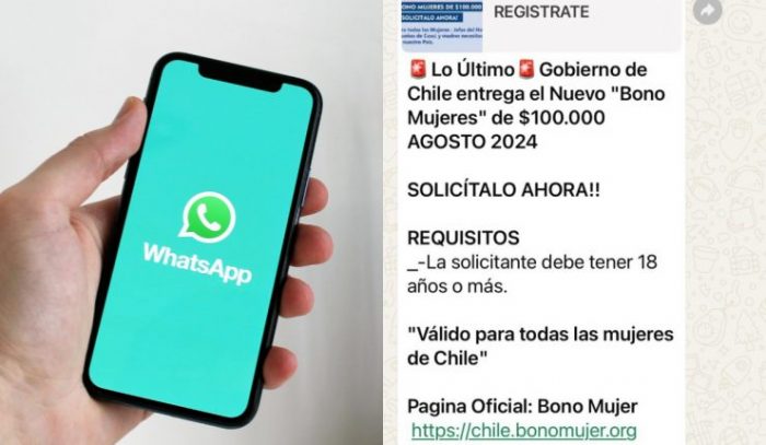 Nueva estafa en WhatsApp: PDI alertó sobre falso “Bono Mujer” que busca robar datos personales