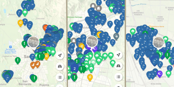 Cortes de luz: así se ve el mapa de la RM con reportes por corte de suministro electrónico