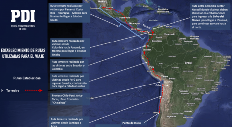 Niños chilenos en el Darién: PDI revela que organización criminal traficó más de dos mil personas