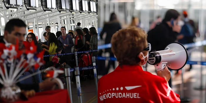 Paro de trabajadores en el aeropuerto Nuevo Pudahuel: rechazan oferta y harán huelga este jueves