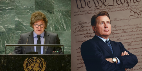 ¿Homenaje o plagio? Discurso de Milei ante la ONU fue idéntico a monólogo de "The West Wing"