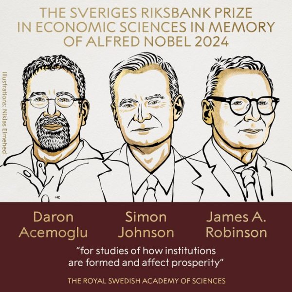 Premio Nobel de Economía 2024: Daron Acemoglu, Simon Johnson y James Robinson