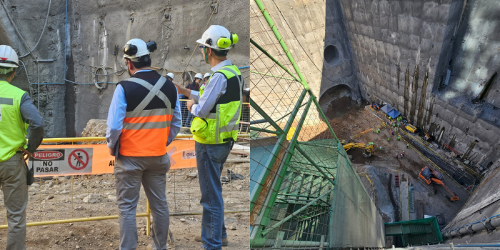 Metro de Santiago suspende obras de la Línea 7 tras derrumbe en Vitacura