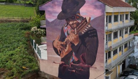 Mural creado por el artista chileno Cristóbal Persona, tercero mejor del mundo