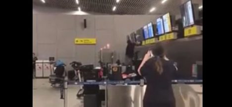 Haitiano que realizó destrozos en el Aeropuerto de Santiago quedó en prisión preventiva