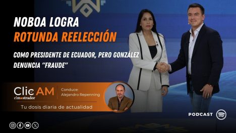 Noboa logra rotunda reelección como presidente de Ecuador, pero González denuncia "fraude"