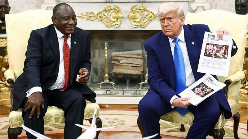 La “emboscada” de Trump al presidente Ramaphosa por la supuesta “persecución de blancos”