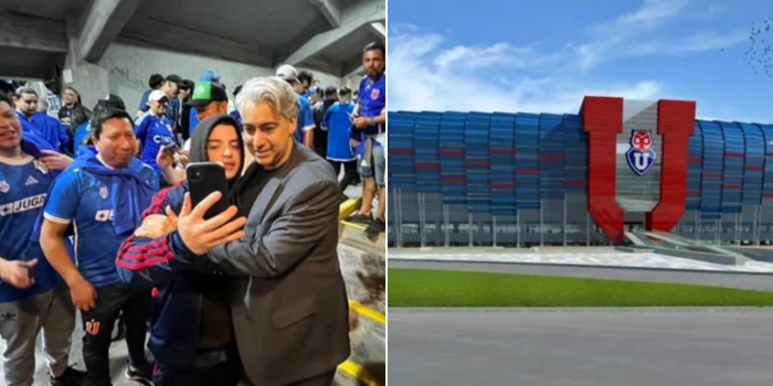 ME-O en modo candidato juega con el sueño azul: promete estadio para la U si logra 10 mil firmas