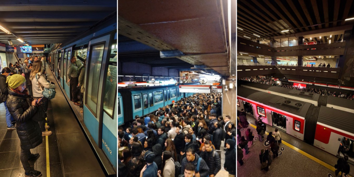 Déjà vu: Línea 1 del Metro de Santiago nuevamente presenta retrasos en su frecuencia