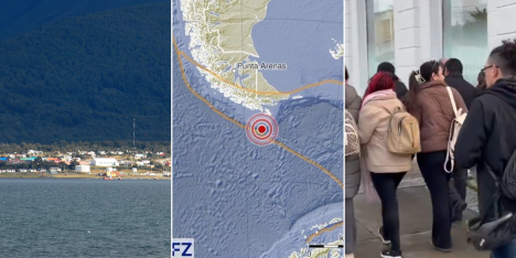 Alerta de tsunami para la región de Magallanes tras terremoto 7,5 al sur de Puerto Williams