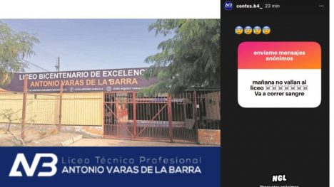 Clima de violencia tiene en vilo a colegio Arica que recibió amenaza de ataque "sangriento"