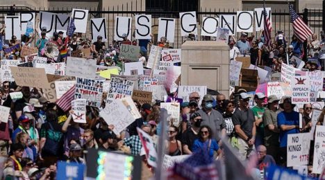 Protestas contra Trump sacuden EEUU el día del desfile nacional