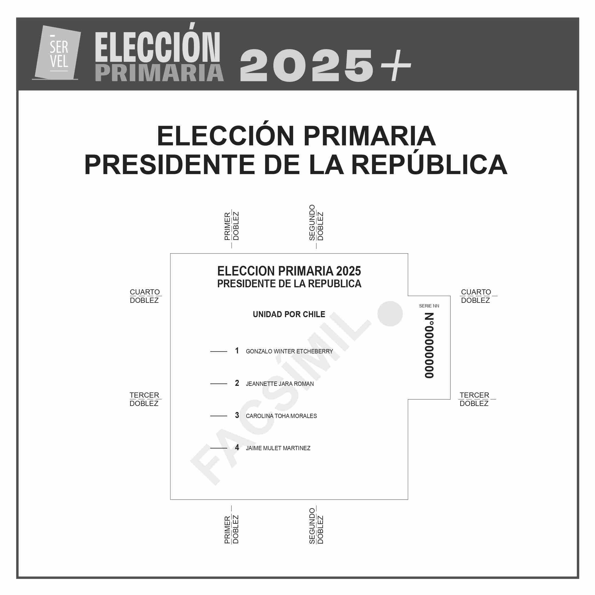 Primarias 2025: Publicación del facsímil electoral y detalles del proceso