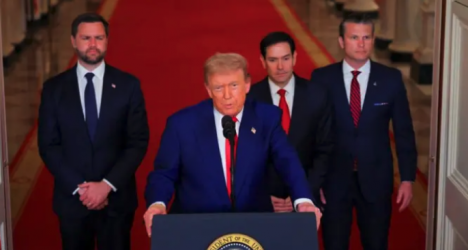 Trump: "Habrá paz o habrá tragedia para Irán"