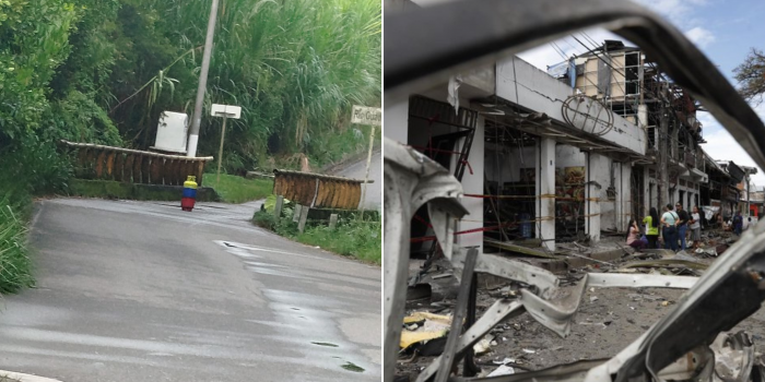 Tres personas mueren por explosión de otra bomba en el caserío colombiano de Guachinte