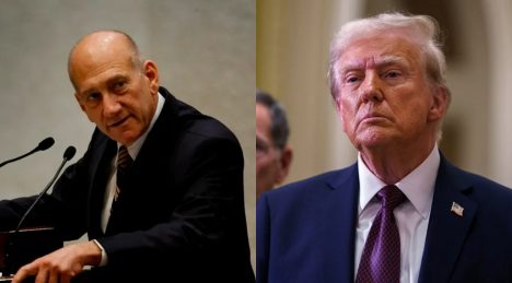Exprimer ministro israelí Ehud Olmert: "Presidente (Trump) dígale a Netanyahu, Bibi ya basta"
