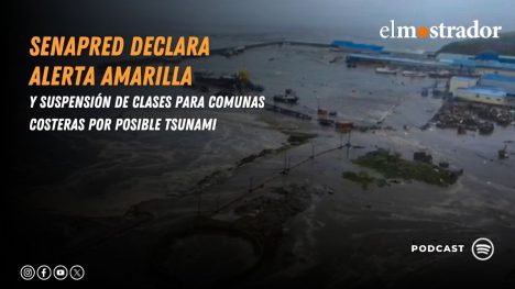 Senapred declara Alerta Roja y suspensión de clases para comunas costeras por aviso de tsunami
