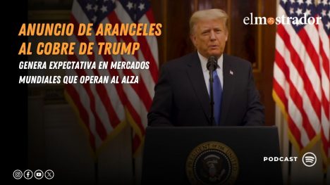 Anuncio de aranceles al cobre de Trump genera expectativa en mercados mundiales que operan al alza