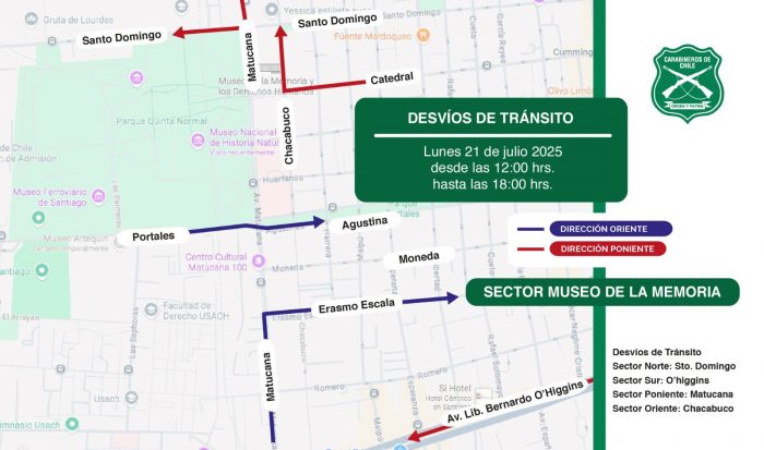 Gobierno informó desvíos de tránsito para este lunes por cumbre de presidentes “Democracia Siempre”