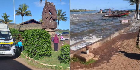 Tsunami llegó a Rapa Nui: se registró tren de olas de 78 centímetros